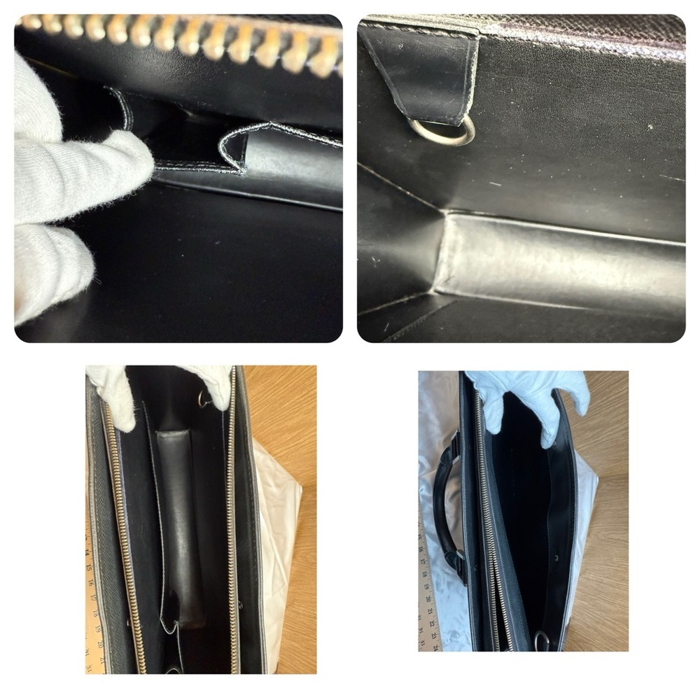 Louis Vuitton Black Tiaga Leather Briefcase - Picture 12 of 15